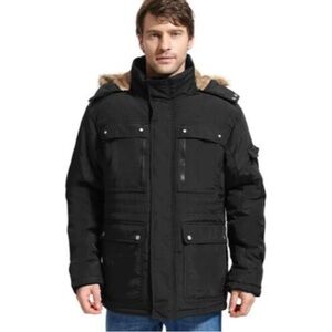 Yozai Men's Black winter coat NWT XL